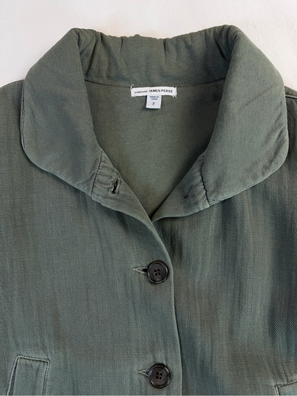 James Perse Olive Green Utility Jacket - Picture 3 of 12